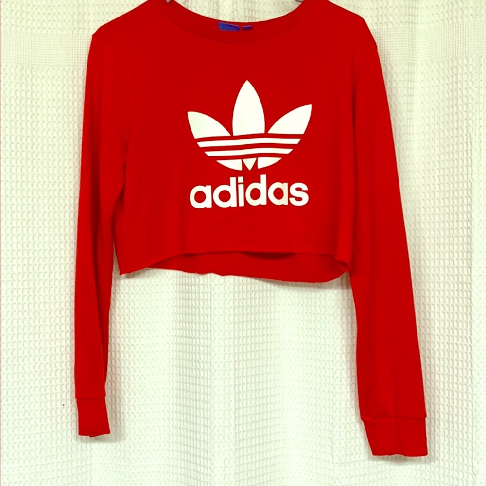 Cropped adidas sweatshirt